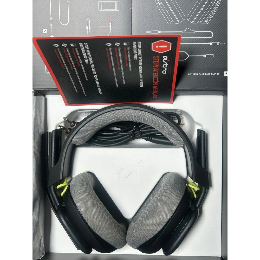 Logitech G Astro A10 Gen 2 Wired Gaming Headset Black Lime PC PS5‎ Xbox Switch